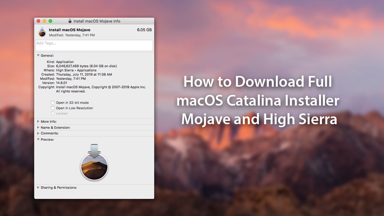 Download mac os mojave on windows 10
